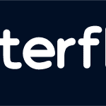 Opterflow logo design with modern gradient blue and teal colors on dark background, representing innovative cloud-based technology and digital transformation for enterprise solutions.